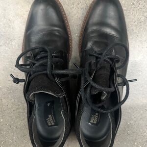Bull Boxer Men's Black Leather Oxfords